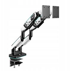 Podwójny uchwyt na monitory 49 cali, biało-czarny X-Arm Dual RGB
