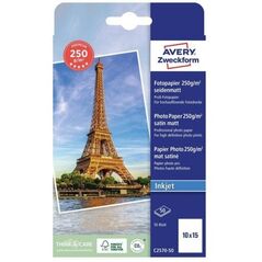 Avery Zweckform Avery Premium φωτογραφικό χαρτί σατέν ματ, 250g, 100 x 150 mm 13848377 4004182064313