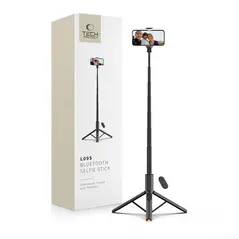 Kijek Tech-Protect L09S Bluetooth Selfie Stick Tripod Black