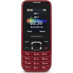 Telefon komórkowy Swisstone Dual SIM Czerwono-czarny