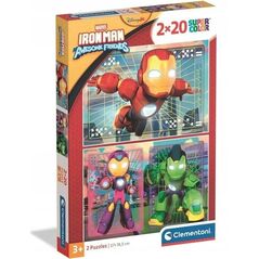 CLE puzzle 2x20 SuperKolor IronMan_..Friends 24828