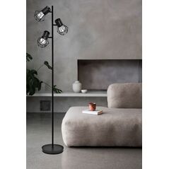 Floor lamp G.LUX WIRE BLACK, 3 x E27, black, 150 cm