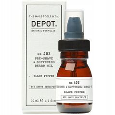 Depot, 400 Shave Specifics No. 403, Fresh Black Pepper, Softening, Pre-Shaving Oil, 30 ml For Men