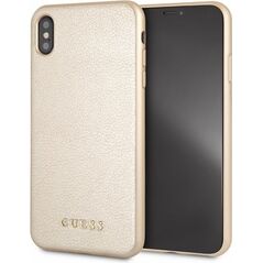 Guess Guess GUHCI65IGLGO iPhone Xs Max gold /złoty hard case Iridescent