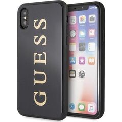 Guess Guess GUHCPXTGGGBK iPhone X/Xs czarny /black hard case Classic Double Layer Glitter uniwersalny