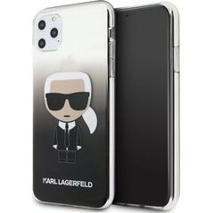 Karl Lagerfeld Karl Lagerfeld iPhone 11 Pro Max KLHCN65TRDFKBK czarny hard case Gradient Iconic Karl