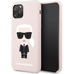 Karl Lagerfeld Karl Lagerfeld KLHCN58SLFKPI iPhone 11 Pro hardcase jasnoróżowy/light pink Silicone Iconic uniwersalny