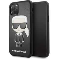 Karl Lagerfeld Karl Lagerfeld KLHCN58IKPUBK iPhone 11 Pro hardcase czarny/black Iconic Karl Embossed uniwersalny