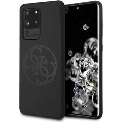 Guess Guess GUHCS69LS4GBK S20 Ultra G988 black/czarny hard case Silicone 4G Tone On Tone