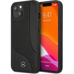Mercedes Mercedes MEHCP13SCDOBK iPhone 13 mini 5,4" czarny/black hardcase Leather Perforated Area