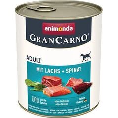 Animonda ANIMONDA GranCarno Adult Dog smak: Łosoś + szpinak 800g
