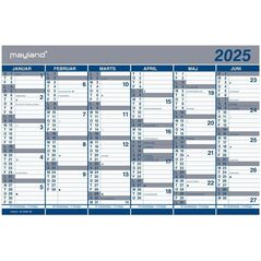 Ημερολόγιο από χαρτόνι Mayland-Burde εξάμηνο 2023 44x29cm 2024 0630 00