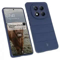 Pancerne etui Bizon Case Tur do Xiaomi Redmi Note 14 Pro 5G / Poco X7 granatowe