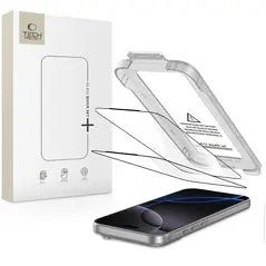 Szkło hartowane Tech-Protect Quick Set+ do Apple iPhone 17 Pro Black [2 PACK]
