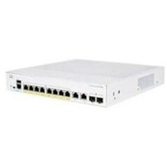 Cisco Cisco switch CBS350-8P-2G-UK, 8xGbE RJ45, 2xGbE RJ45/SFP, χωρίς ανεμιστήρα, PoE+, 67W - ΑΝΑΝΕΩΣΗ