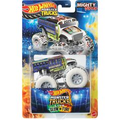HOT WHEELS MONSTER TRUCK LIVE GLOV & FIRE pojazd MIGHTY MIXUP JCH47