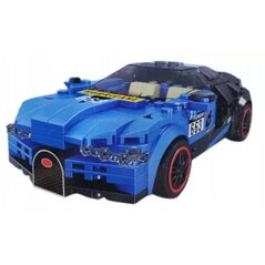 Klocki Konstrukcyjne Robot Auto 2w1 Hurricane Niebieski 328 el.