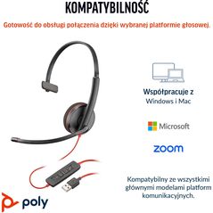 Blackwire 3210 Monaural USB-C