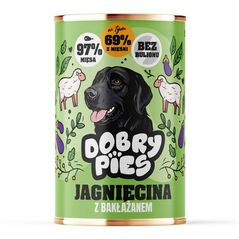 Dobry Pies Jagnięcina z bakłażanem 400g