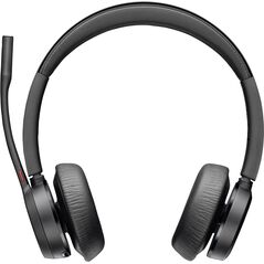 POLY Voyager 4320 Microsoft Teams Certified USB-A Headset +BT700 dongle Przewodowy i Bezprzewodowy Biuro/centrum telefoniczne USB Typu-A Bluetooth Czarny