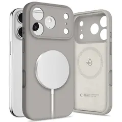 Etui Tech-Protect Silicone MagSafe do Apple iPhone 17 Pro Stone Grey