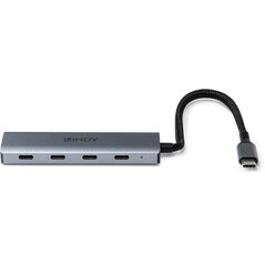 Lindy 43414 huby i koncentratory USB 3.2 Gen 2 (3.1 Gen 2) Type-C 10000 Mbit/s Szary
