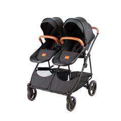Καροτσάκι για δίδυμα BabyTrold Sibbi, Duo black