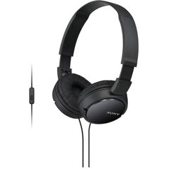 Sulankstomos ausinės Sony MDR-ZX110AP juodos su mikrofonu