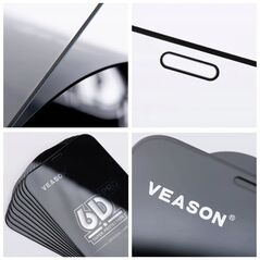 Tempered Glass 6D Pro Veason Glass (SET 10in1) - για Iphone 14 Pro μαύρο