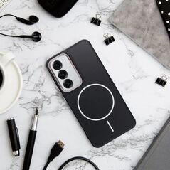 Θήκη FRAME MAG COVER συμβατή με MagSafe για SAMSUNG S25 PLUS μαύρο