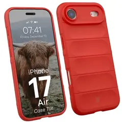 Pancerne etui Bizon Case Tur do Apple iPhone 17 Air czerwone
