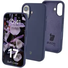 Silikonowe etui Bizon Soft Case do Apple iPhone 17 ciemnoniebieskie