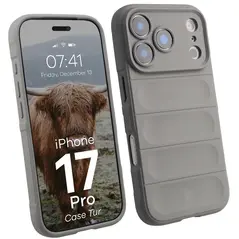 Pancerne etui Bizon Case Tur do Apple iPhone 17 Pro jasnoszare