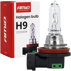 Żarówka halogenowa h9 12v 65w pgj19-5 amio-04518