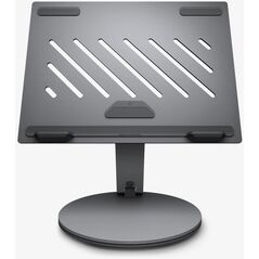 Spigen LD204H Laptop Stand Hub - Podstawka / stojak pod laptopa z Hubem 6 w 1 (Space Grey)
