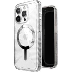 Speck Speck Gemshell Grip + MagSafe - Etui do iPhone 15 Pro (Clear / Chrome Finish)