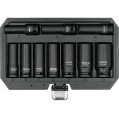 KOMPLET NASADEK UDAROWYCH 1/2'' DŁUGICH 10 SZT. 10-27MM
