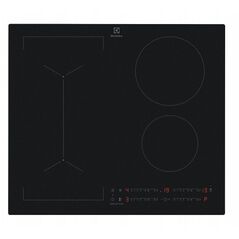 Electrolux 600 Series SaphirMatt  Hob2Hood  platums 59 cm  bez ramja  melna - Iebuvejama indukcijas plits virsma