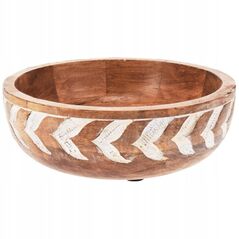 MISKA DREWNIANA DO SERWOWANIA PRZEKĄSEK SAŁATEK NA OWOCE 20CM 850ML VILDE 259688