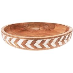 MISKA DREWNIANA DO SERWOWANIA PRZEKĄSEK SAŁATEK NA OWOCE 30.5CM 2.5L VILDE 259690