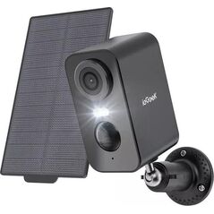 ieGeek Bezprzewodowa kamera zewnętrzna WiFi 3MP czarna z panelem solarnym