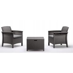 Σετ επίπλων κήπου Set Venezia Terrace γκρι 8003723491737