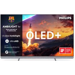 Philips 55OLED910/12 Telewizor 139,7 cm (55") 4K Ultra HD Smart TV Wi-Fi Metaliczny