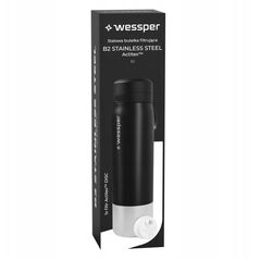 Butelka filtrująca Wessper B2 STAINLESS STEEL Actitex™ 1000ml Black (WES276-1000-BK_K)