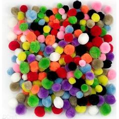 DP Craft Pompony akrylowe DPCRAFT mix, 300 szt. Dalprint