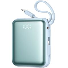 Powerbank Joyroom JR-PBF27 22,5W 10000mAh z dwoma wbudowanymi kablami - niebieski