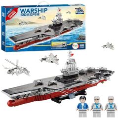 Klocki Konstrukcyjne WARSHIP 003 Duży Lotniskowiec 1:420 2151 el.