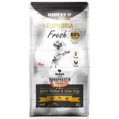 BIOFEED Euphoria Fresh Meat Junior Medium & Large Indyk Monoprotein 2kg