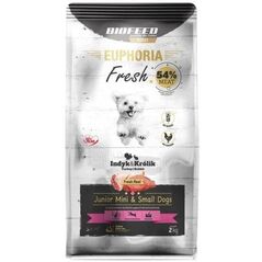 BIOFEED Euphoria Fresh Meat Junior Mini & Small Indyk i Królik 2kg