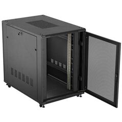 ΕΓΚΑΤΑΣΤΑΣΙΑΚΟ ΝΤΟΥΛΑΠΙ RACK ΔΑΠΕΔΟΥ 19" 22U 800X1200 ΜΑΥΡΟ ΔΙΑΤΡΗΤΗ ΠΟΡΤΑ Lanberg (FLAT PACK)